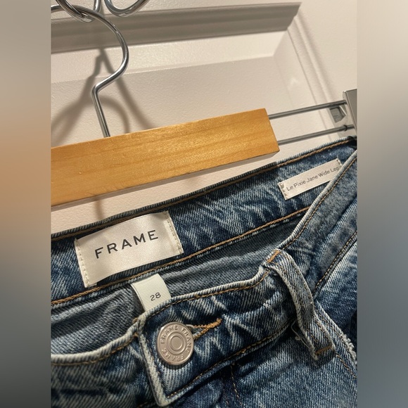 Frame Le Pixie Jane Wide Leg lomina jeans 28 - Picture 4 of 10